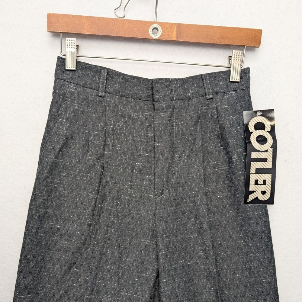 Vintage NWT Cotler Pleated Dress Pants Boys 14 Regular Gray Travis II - Picture 2 of 13